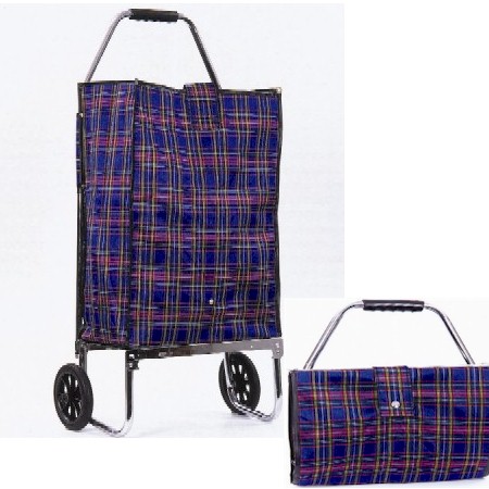 Tartan Plaid Folding Cart